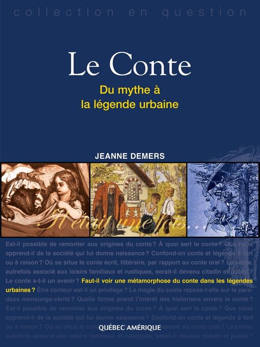 Title details for Le Conte by Jeanne Demers - Available